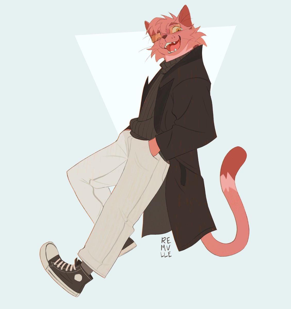 「A cool cat!」|Remulleのイラスト