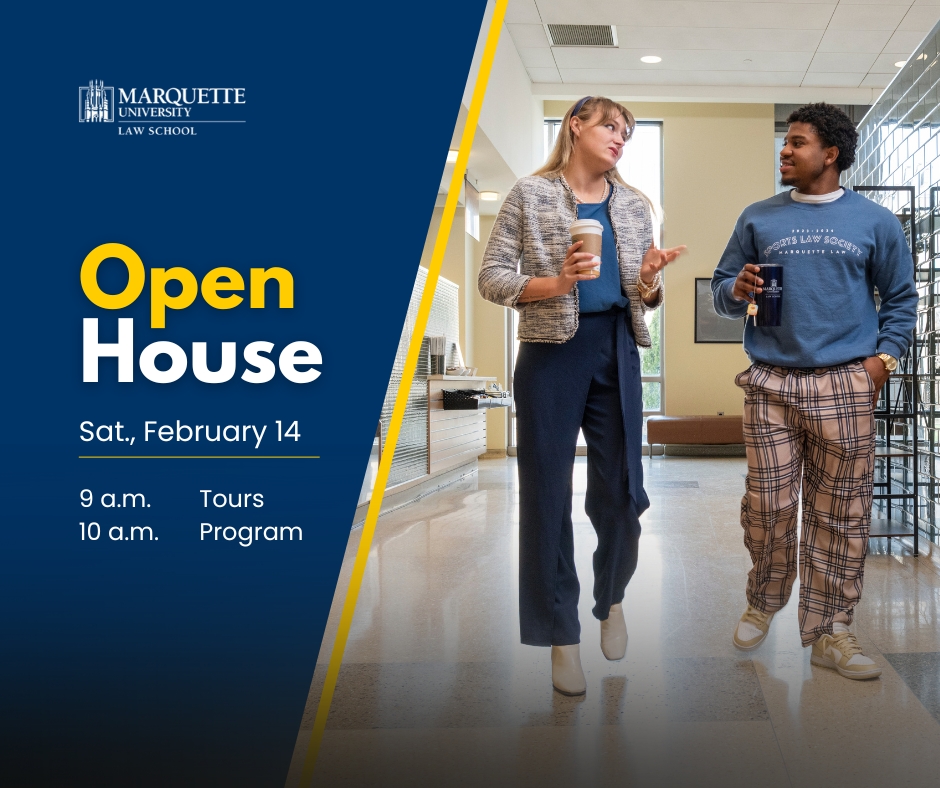 Our next Open House is Saturday, February 14. The program will feature admissions and financial aid information, details about full- and part-time enrollment options, and a panel of current law students. We hope you can join us! Register here: forms.lsac-unite.org/1448/MULS-Feb2…
