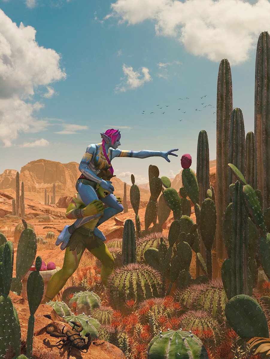 ima_dreamwalker's tweet image. - You’re pulling my nose ring!
- Just a bit closer, mon!
- Aaargh!

The true meaning of friendship.🤗🍎🌵