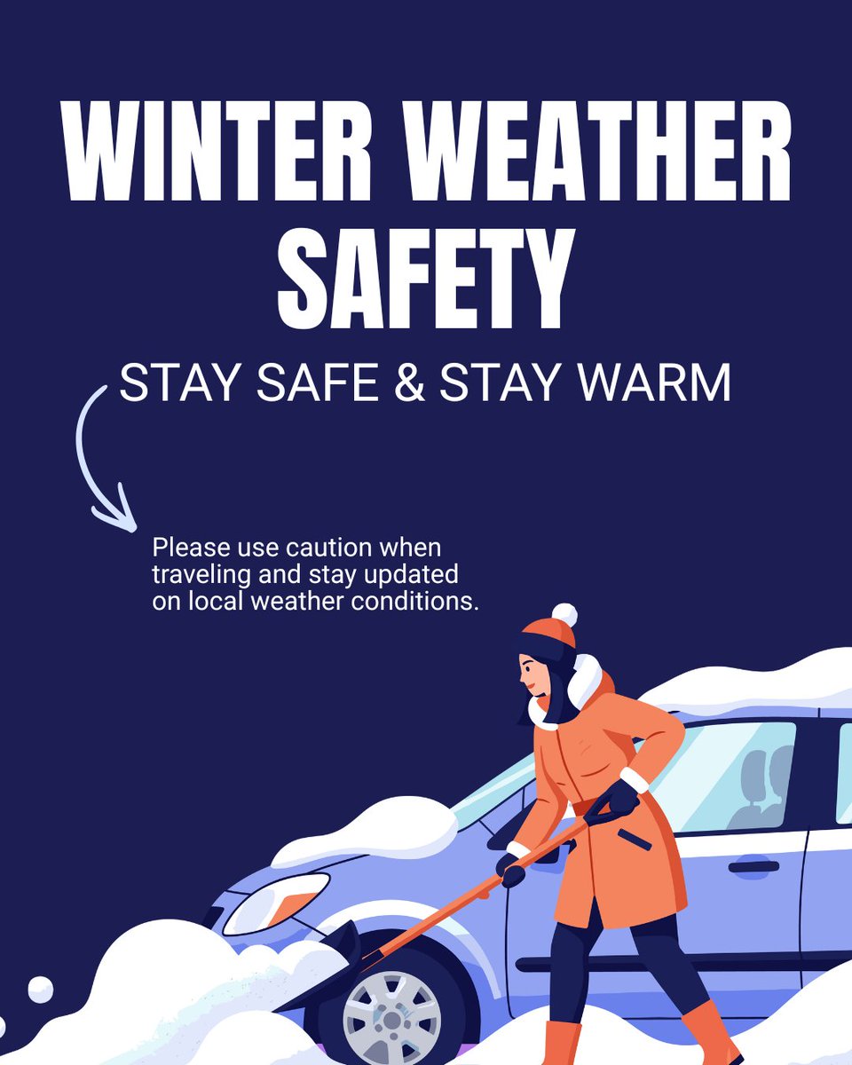 Let’s all put safety first. Stay warm, stay indoors when possible, and ride out this winter weather carefully.