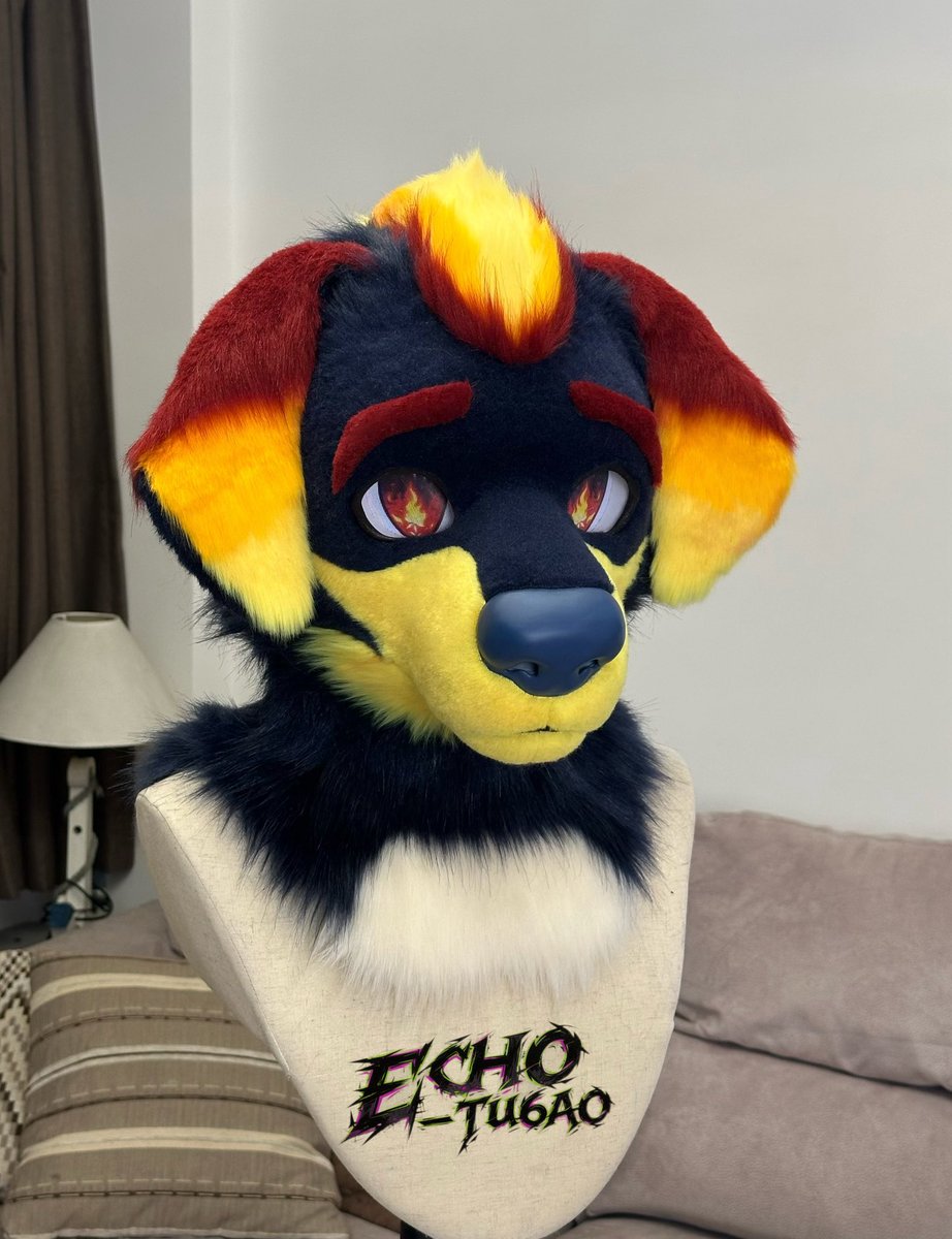 jiu_yue80814's tweet photo. 🔥🐶 #furusit #furrry #fursuithead #furryfandom #Fursona https://t.co/o7UkJiFoEN