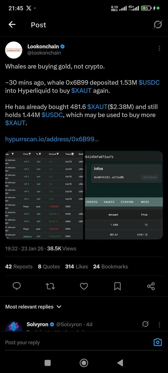 fourluzz's tweet image. Gold pumping. Smart money hiding there.
Onchain proof by @lookonchain
While most fade crypto, a new narrative is forming.
$PENGUIN is going crazy 🐧 even @toly changed his PFP.
Tier-1 CEX still silent.
This is the part where legends are born… or exit liquidity? 👀🚀