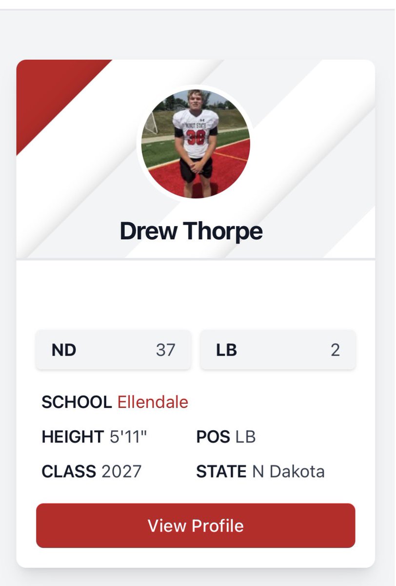 DrewThorpe12's tweet photo. Excited to be named the number 2 LB in 2027!! 
@PrepRedzoneDAK @NWahlScouting https://t.co/FDgjpQleux