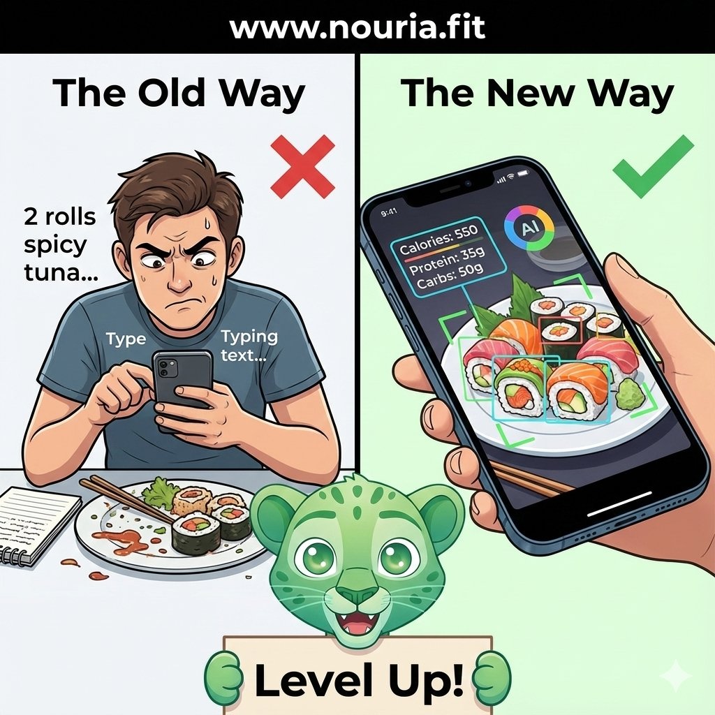 NouriaFit's tweet photo. #NouriaFit . Multiple input modes makes #foodlogging easy . #levelup📶 #thefutureofhealth https://t.co/wl74TcwvRi