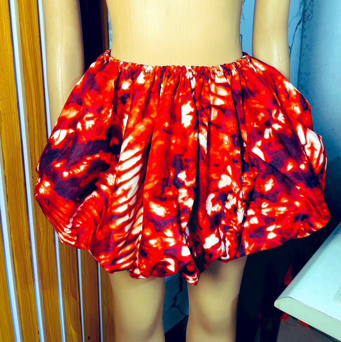 Ankara Adire ballon skirt made with love for a gorgeous client. 

Still available in exact prints and also available in plain colors.  

Price 5000