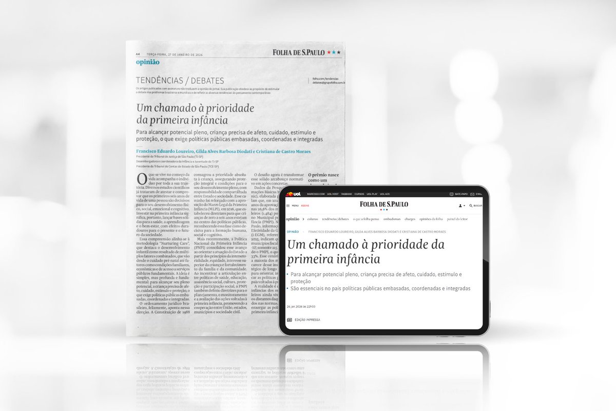 Um chamado à prioridade da primeira infância: tinyurl.com/mr4599aj  #Artigo #FolhadeSP #RedesSociaisTJSP #SocialMedia #MídiasSociais