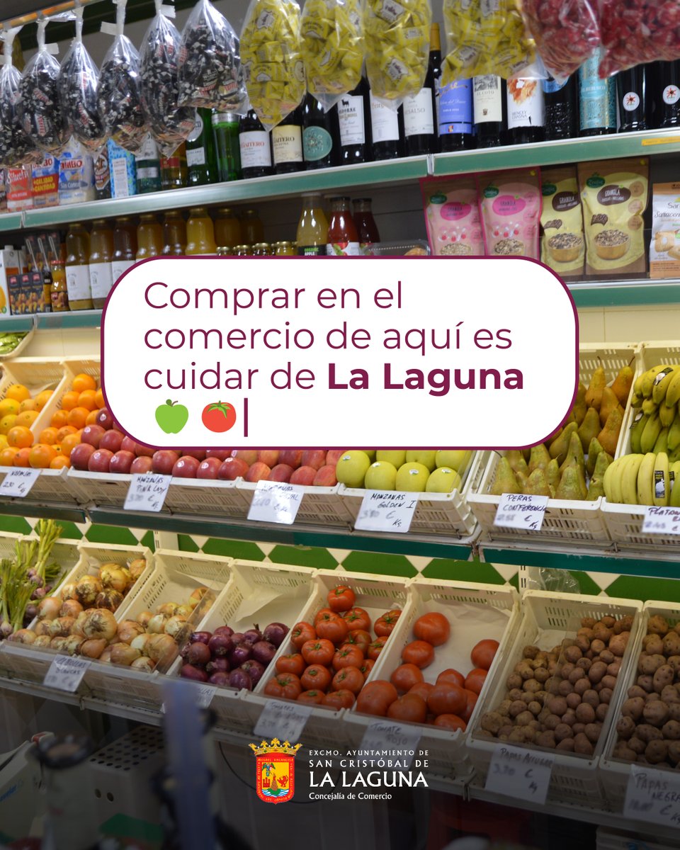 Comprar en el comercio de aquí es cuidar de La Laguna❤️

#ComercioLaLaguna #CompraLocal #ComercioLocal #LaLaguna