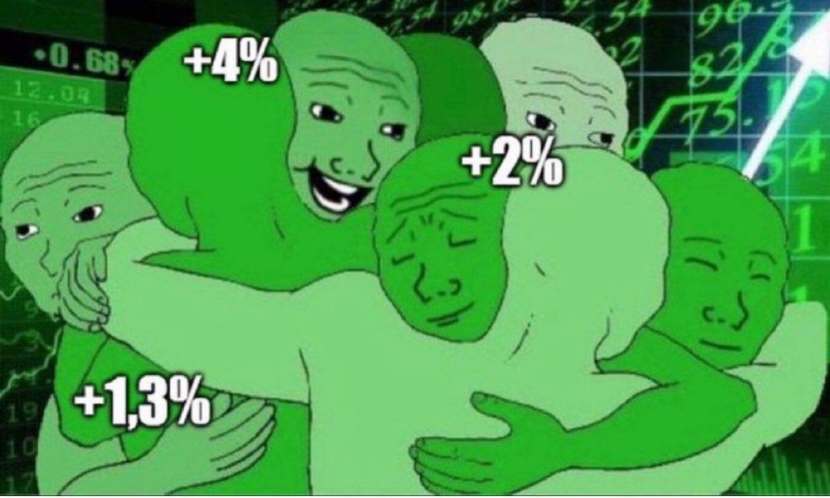 Crypto on Green numbers in the last 24Hrs with $ETH being up by 2.7%