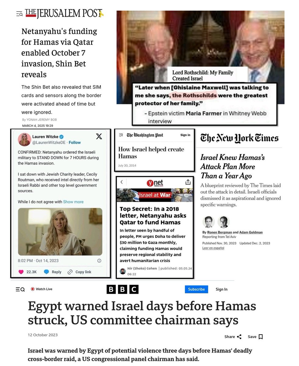 <a href="/RealCandaceO/">Candace Owens</a> 🚨🇮🇱 Netanyahu funded Hamas via Qatar then stood down 7 hours on 10/7 so his own Semitic people would be slaughtered to give him the pretext to genocide innocent Semitic Palestinians and steal their land.

Charlie knew Netanyahu did this.

Meaning he knew Netanyahu is pure evil.