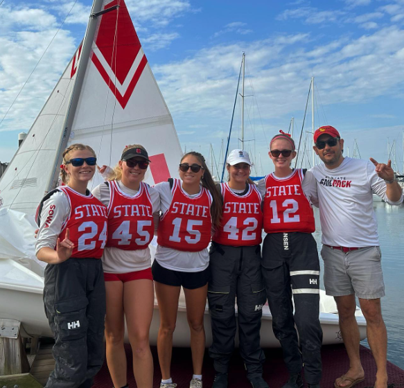 <a href="/mkburkhart/">Matthew Burkhart</a> <a href="/NCSUTechnician/">Technician</a> <a href="/TechSports/">Technician Sports</a> Back in 2023 (the 40th anniversary of the title season), we debuted these throwback unis at a super-competitive national regatta. Then we WON the regatta to much acclaim...and on Monday morning, we, too, got a scathing email from Trademark about it. SMH instagram.com/sailpack/p/CyM…