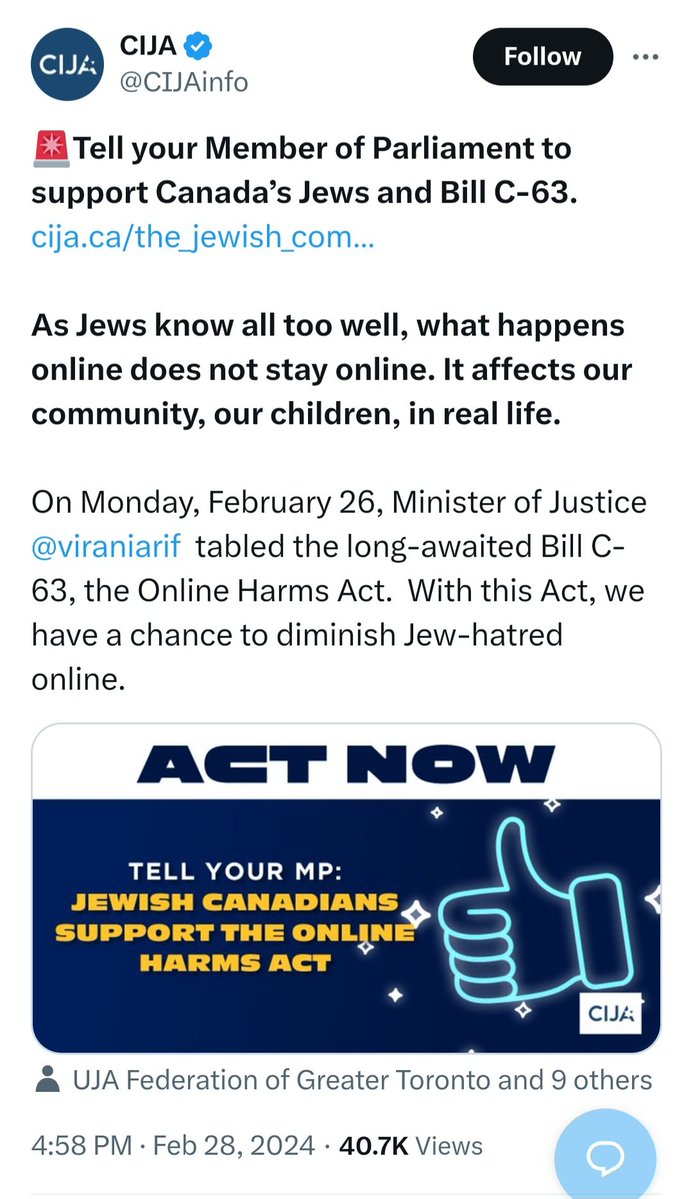 fuzzmosis's tweet image. Few too people understand that it's the Jewish lobby who is fueling all of these draconian speech imprisonment laws in Canada and around the world. 💡