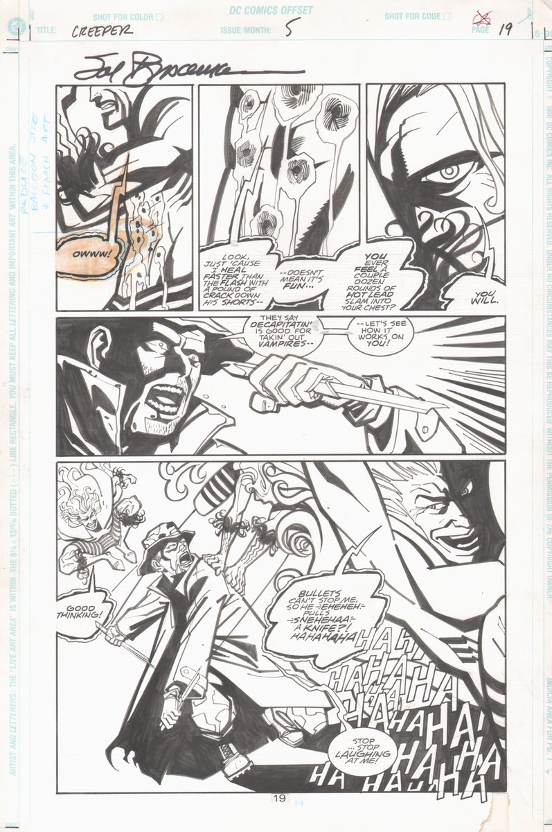 RIP Sal Buscema
Creeper (1998) #5 page 19
Pencils: Shawn Martinbrough
Inks: Sal Buscema