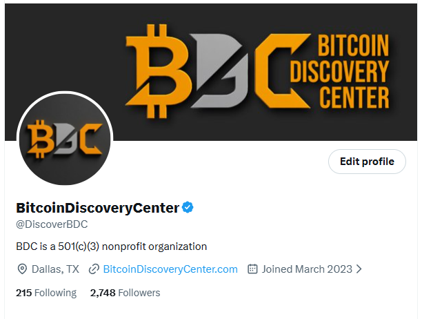 DiscoverBDC's tweet photo. NEW NAME CHANGE
Happy to announce that we have secured a new handle on X today called - @DiscoverBDC and have retired the old BMM BTCMiningMuseum handle as part of our new nonprofit brand change for👇

https://t.co/qYpqTKp9Fz

Tax exempt donations and or anonymous donations are accepted in Bitcoin and USD on the website. Construction at the facility begins next month. Stay tuned for PoW updates soon.