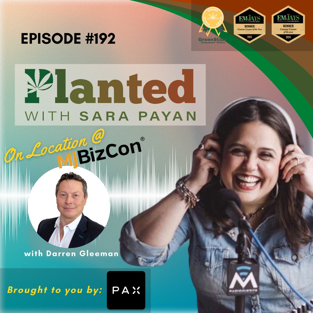 It’s Tues, &amp; the latest EP of Planted with Sara Payan is LIVE!

<a href="/SaraMPayan/">Sara Payan</a> talks 280E, rescheduling, &amp; survival strategies w/ Darren Gleeman of MBO Ventures. Recorded live at <a href="/MJBizDaily/">MJBiz</a> 

⛓️‍💥 radiomisfits.com/psp192/

<a href="/pax_official/">PAX</a> <a href="/FatNugsMag/">Fat Nugs Mag</a> <a href="/JVPehrson/">Jeff Pehrson</a> #cannabis #podcast