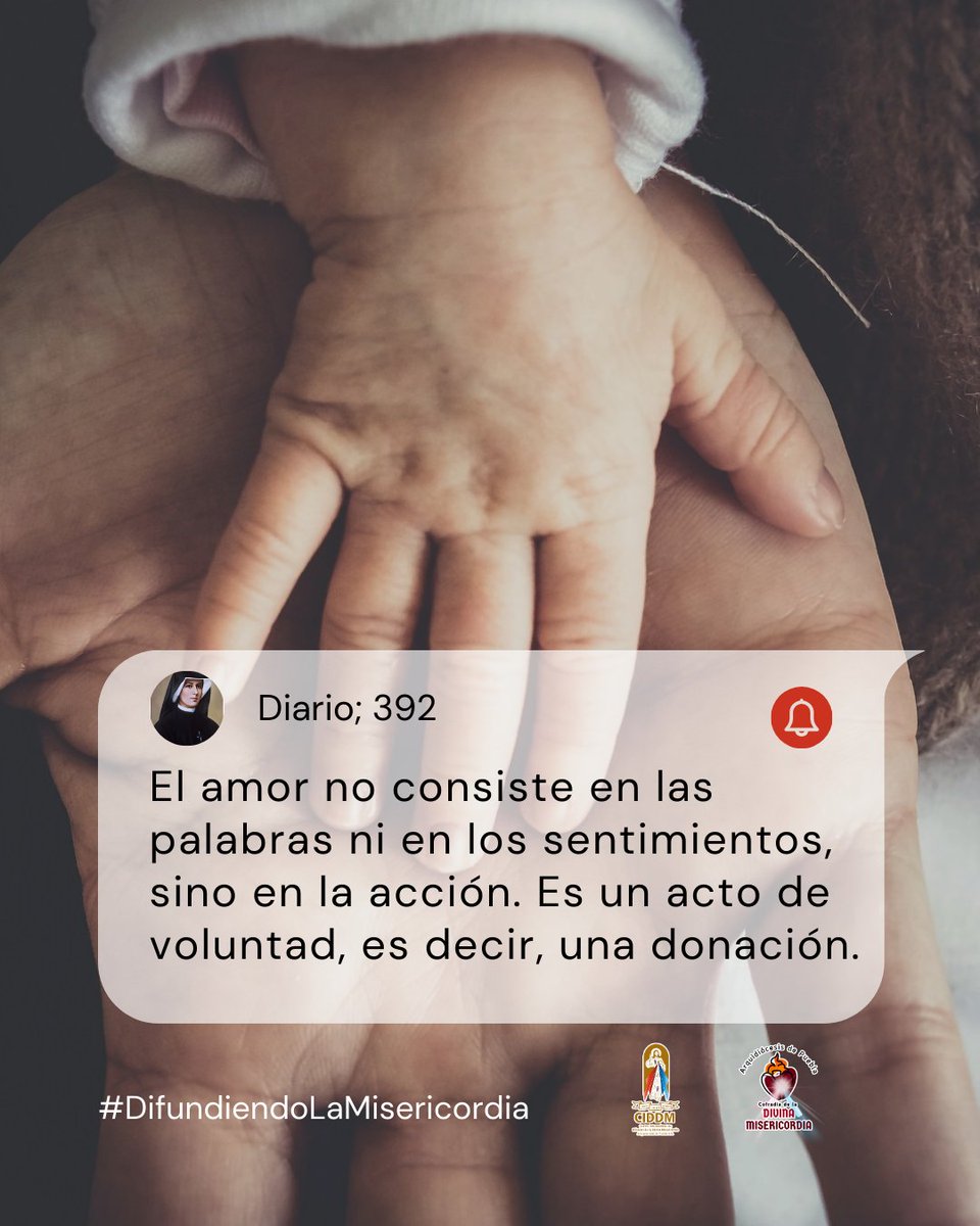 CIDDM's tweet photo. El amor auténtico se define como donación, implicando una entrega constante y acciones concretas, no solo palabras. Esta entrega crea lazos genuinos y promueve la empatía. https://t.co/JiftcNr3oZ