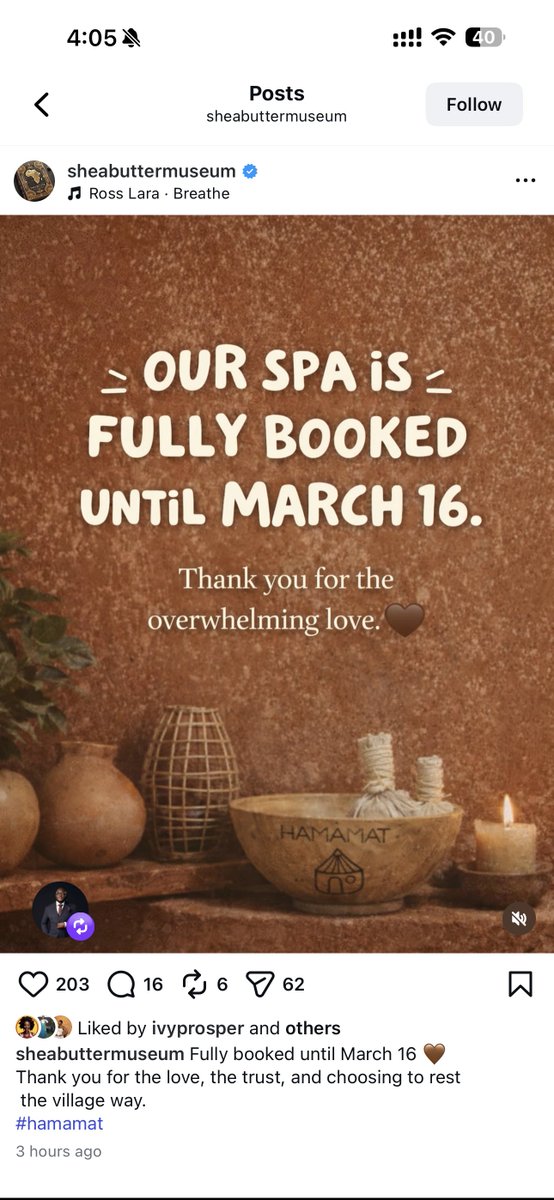 🚨BREAKING🇬🇭🇺🇸📹: Hamamat Montia’s Sheabutter Museum in Accra is fully booked till March 16, barely 24hours after featuring in <a href="/ishowspeedsui/">Speed⭐️</a>’s Ghana livestream.

W Ghana!

🦅🇬🇭