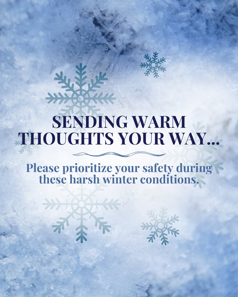 CampbellChevyBG's tweet photo. Let’s all put safety first. Stay warm, stay indoors when possible, and ride out this winter weather carefully. https://t.co/F5QM1ugC2E