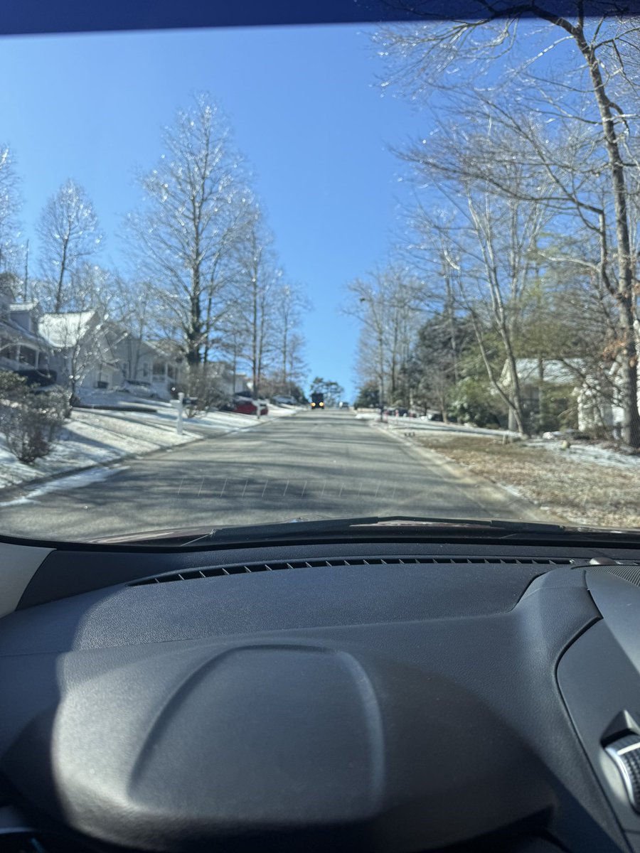 Decent amount of ice and sleet still in Demorest