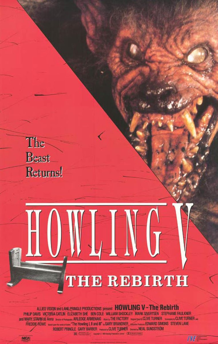 EugWSerra's tweet photo. On February 22, 1990, Howling V: The Rebirth was released. #HowlingVTheRebirth #PhilipDavis
#VictoriaCatlin #ElizabethShé
#BenCole #MarkSivertsen
#StephanieFaulkner #MaryStavin https://t.co/2RHlPhsltY