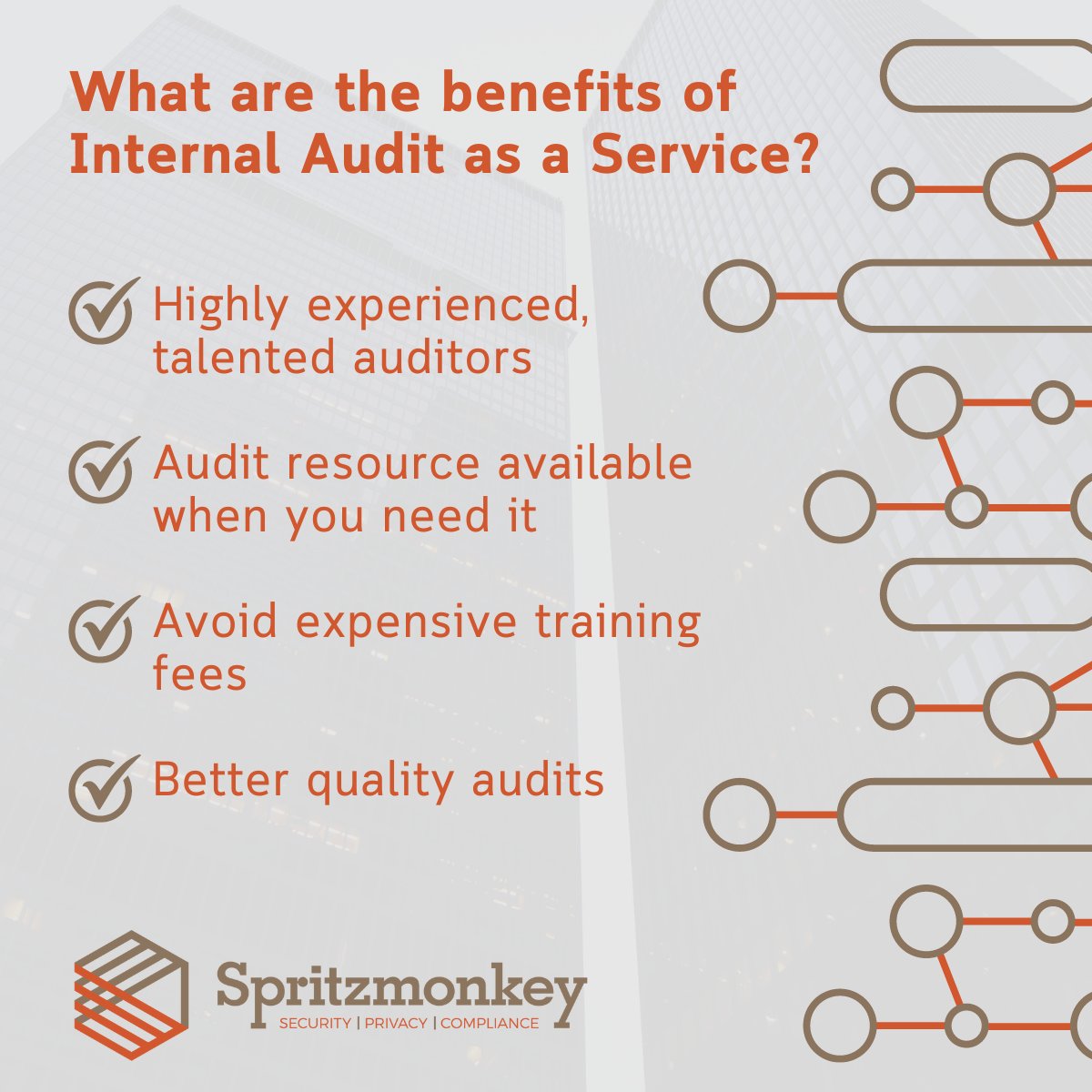 Check out how our internal audit services could help your business:
 
✅ Highly experienced, talented auditors
✅ Audit resource available when you need it
✅ Avoid expensive training fees
✅ Better quality audits
 
Learn more: spritzmonkey.com/internal-audit… 
 
#InfoSec #Spritzmonkey