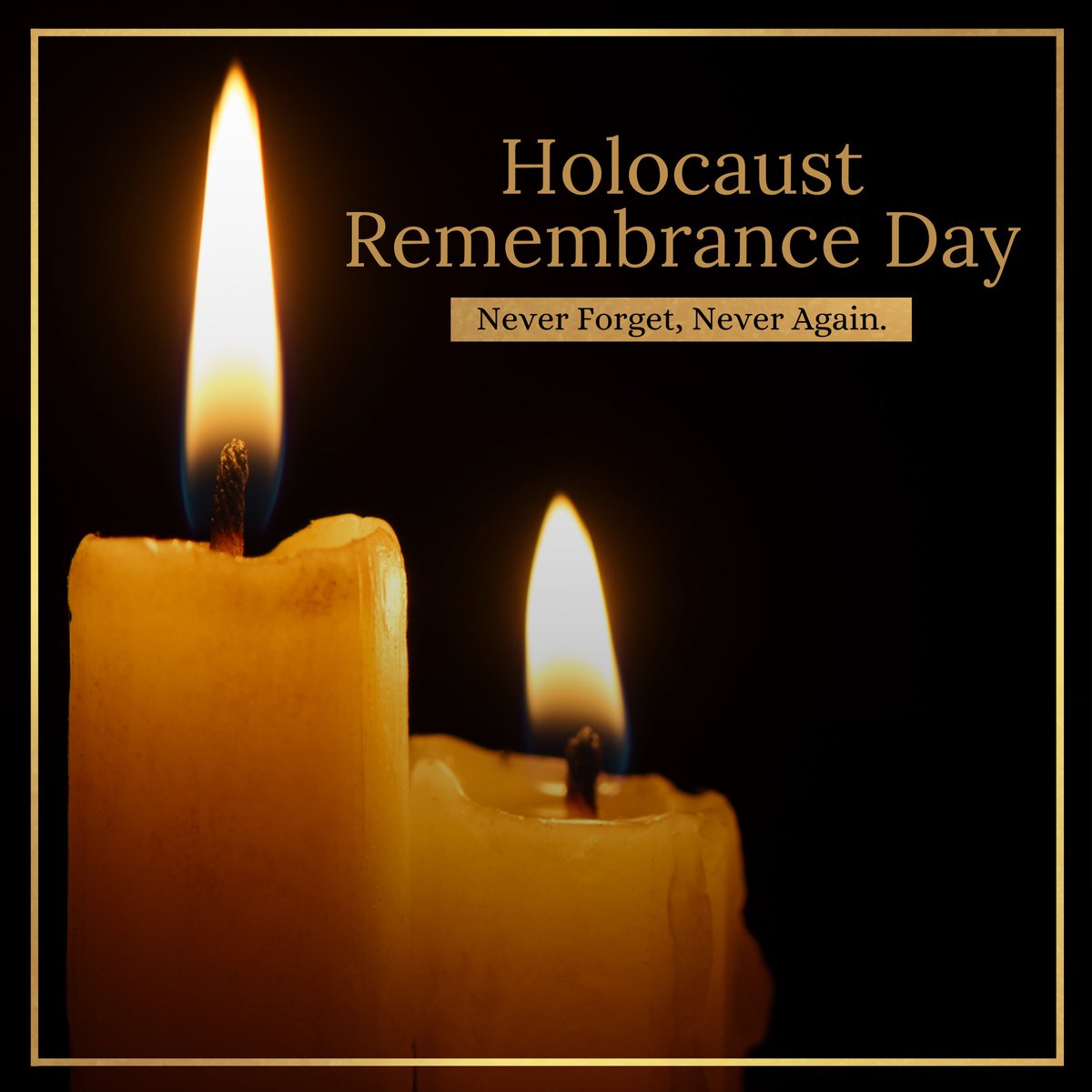 On International Holocaust Remembrance Day, we honor the lives of the six million Jews murdered during the Holocaust. May we never forget.