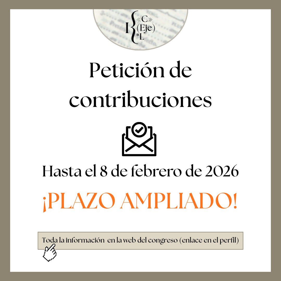 I Congreso de Ejemplificación Lingüística tweet media