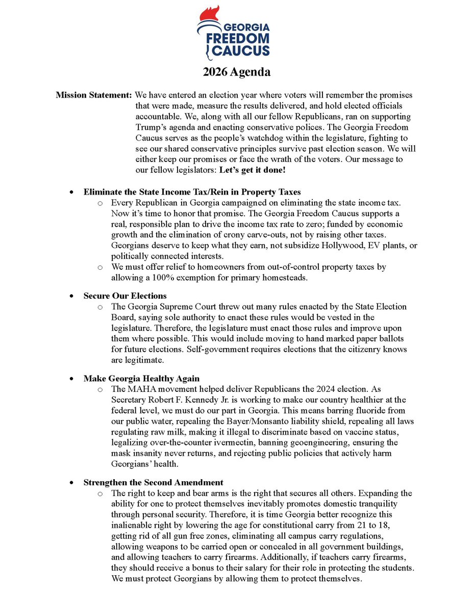 Georgia Freedom Caucus tweet media