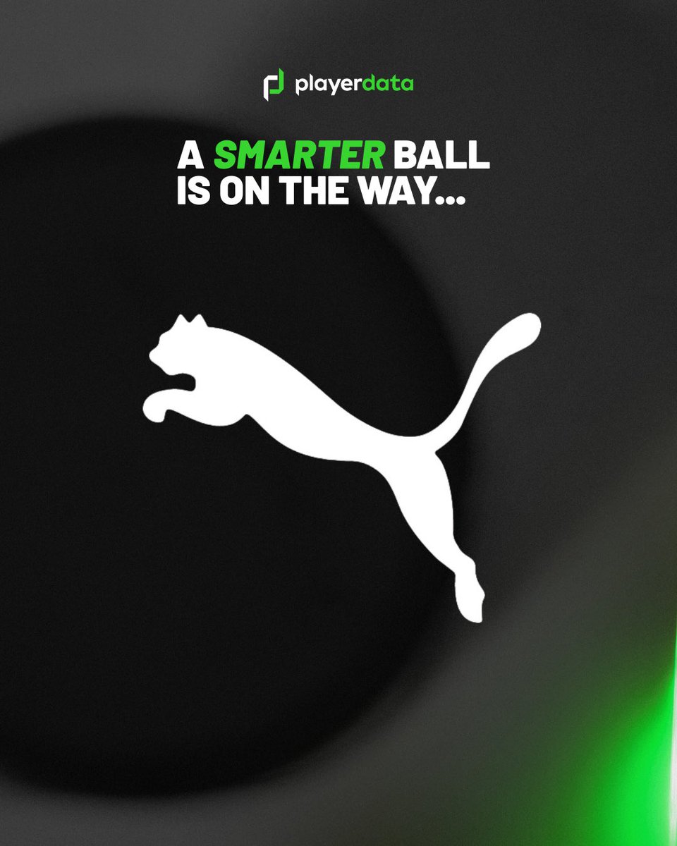 PUMA 🤝 PlayerData. 

This year, we're redefining how the game is trained, analyzed, and understood with this groundbreaking GPS-enabled ball. To find out how you could be one of the first to gain access, register your interest here: playerdata.com/connectedball