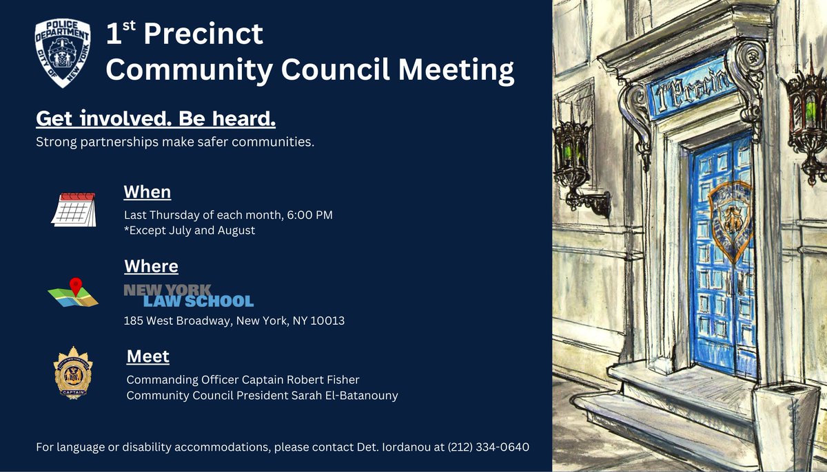 NYPD 1st Precinct tweet media