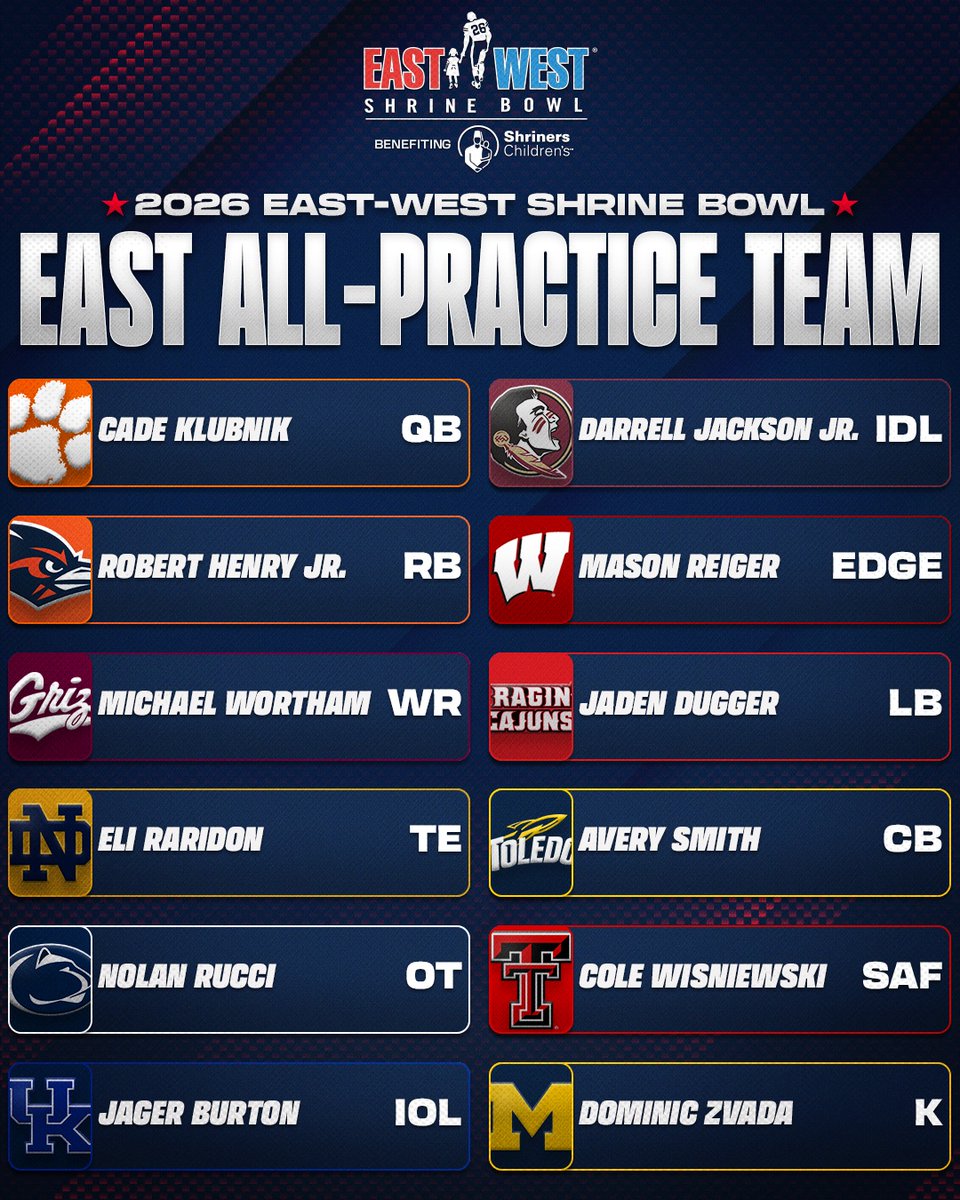 East-West Shrine Bowl tweet media