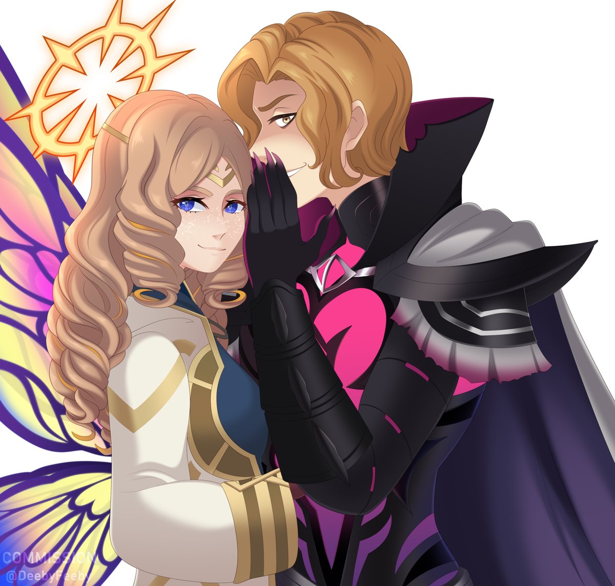 「(OC) Summoner Abby and Narcian for @/abi」|Phoebeのイラスト