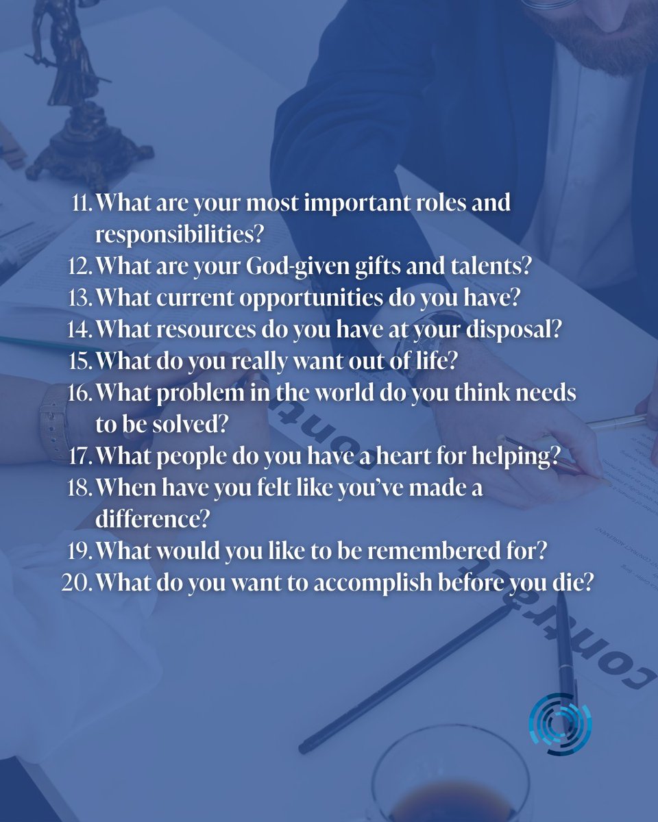 Coaches: Want to help your clients clarify their God-given purpose and calling?

Use these 20 powerful questions in your next session and save them for your own reflection!

Know a coach who would benefit? Share this with them today.