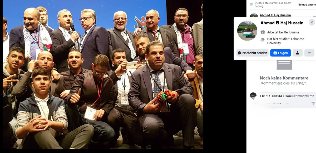 Waronterrorsoc1's tweet photo. Hamas Berlin 

Ein weiterer Hamasführer im Ausland befindet sich in berlin. Er zeigte sich mit Mahfouz, Adel Dogham und Majed Zeer. Und er traf sich mit Yassir Ali aus dem Libanon persönlich. https://t.co/5gbk1Tusho