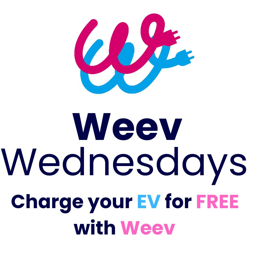 IEVAsso's tweet photo. It’s #WeevWednesday tomorrow (00:01 - 23:59). Charge with the @WeevCharging app on a Weev charger during that time & you’ll receive a credit equal to whatever you spend. https://t.co/RRqaKeqDk3