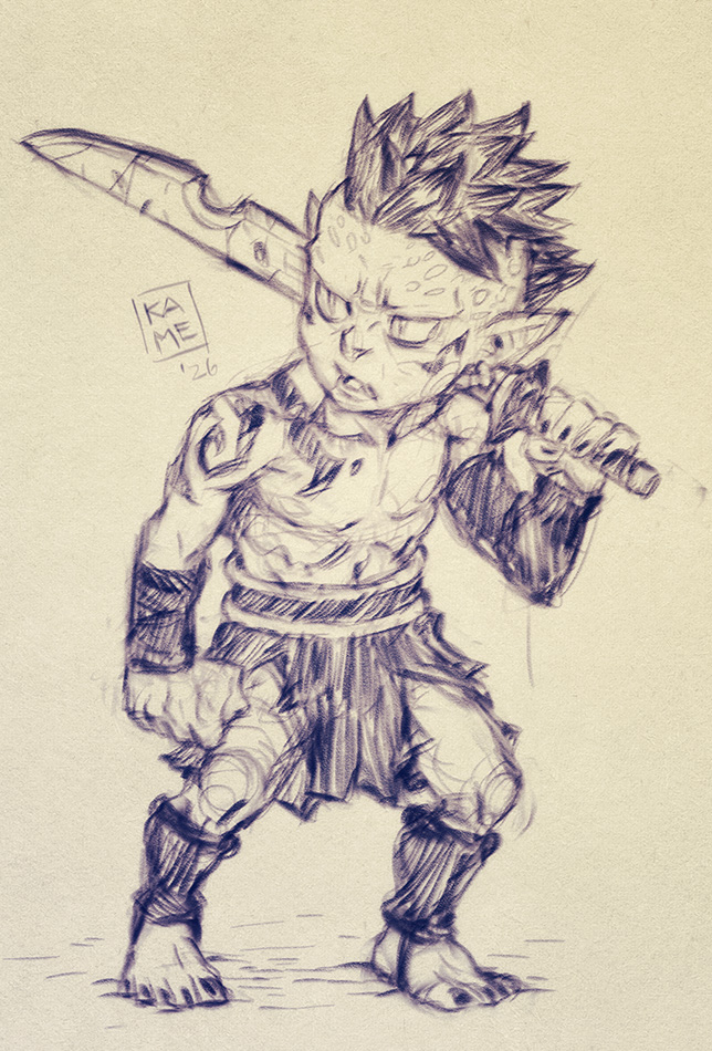 KameTheHermit's tweet photo. Did a couple of drawings for #goblinweek,  I'll try to throw a couple more before the week ends.. #sketchbook https://t.co/fiAF7mkWJQ
