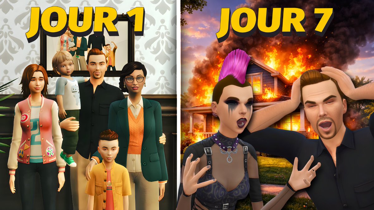 J'ai détruit la vie parfaite de cette famille en 7 jours😱😅 <a href="/EAFrance/">EA France</a> <a href="/LesSims/">Les Sims</a> 
▶ youtube.com/watch?v=7Y4BKa…
#Sims4