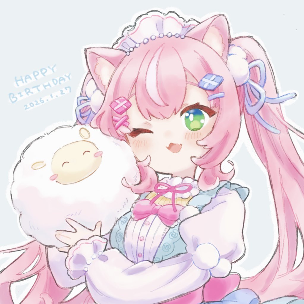 遅くなってしまいましたがお誕生日おめでとうございます🎉
#Nari_Art 
#でかい魔王様と小さいオトナリの誕生日征服