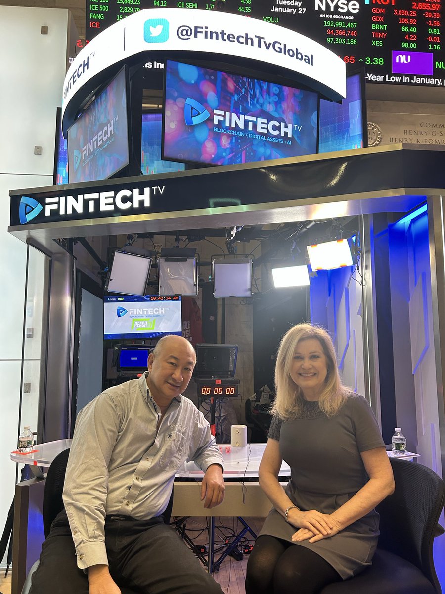 therealjohnlai's tweet photo. Interview with Monica at Fintech https://t.co/Zscnc1paQx
