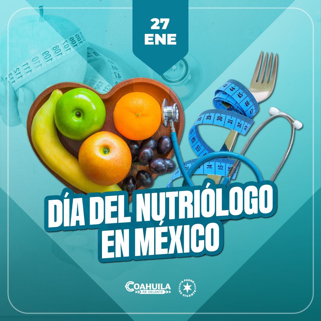 manolojim's tweet image. Hoy, en el Día del Nutriólog@, reconocemos su labor para promover hábitos saludables y una mejor calidad de vida para las familias coahuilenses. ¡Felicidades! 🍏🥗🩺 #CoahuilaPaDelante #APasosDeGigante