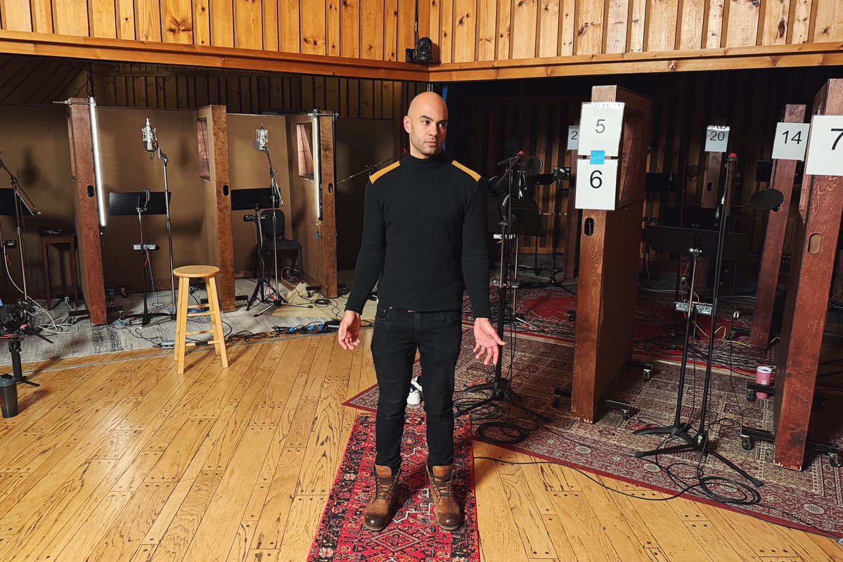 Record our official cast album? CHECK! 

(Nicholas was singing in the booth when we took the group pic😅)