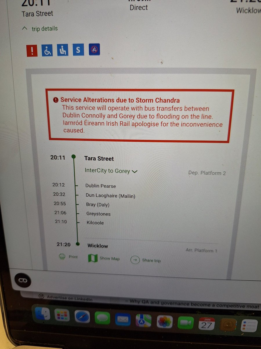david_deady's tweet photo. @IrishRail Can you clarify this please? Does that mean the 8:11pm Tara to Gorey train is cancelled? https://t.co/5VAtZkfeN5