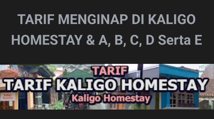 Kaligo Homestay, Waduk Wadaslintang Villa tweet media