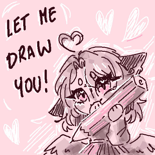 Let me draw your OC / design in Paint for free! I wanna get some quick sketch practice <3

💗 Comment your ref + like this post
💗 These are quick sketches, they won't be perfect!

#artmoots #digitalart #drawing #illustration