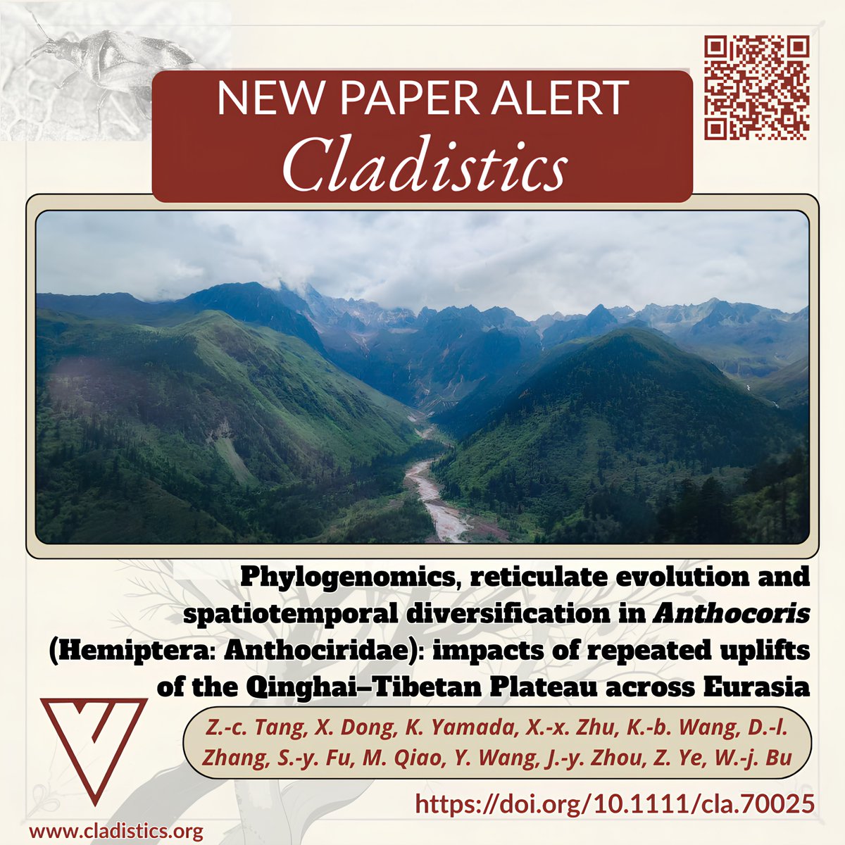 Cladistics Journal Alert tweet media