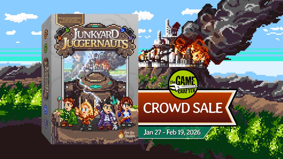 JunkJuggernauts's tweet photo. 🔴Streaming a solo play of Junkyard Juggernauts to celebrate the launch of our Crowd Sale
https://t.co/IW7wZv1rRs
https://t.co/Zn6CFlvjmF https://t.co/KAbBgXquPY