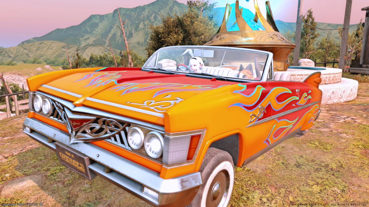 tsukeNg's tweet image. #FF14 
統一王者車　いただきました。
サスペンションすごい　（乗ればわかる）