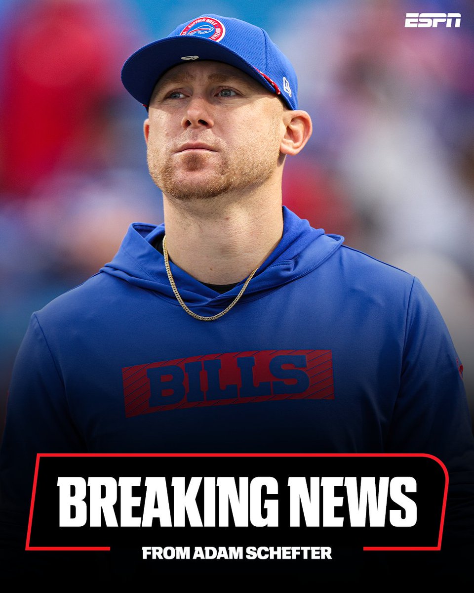 Breaking: The Buffalo Bills are working to finalize a deal to make offensive coordinator Joe Brady their new head coach, sources tell <a href="/AdamSchefter/">Adam Schefter</a>. 

Get breaking news alerts from Adam Schefter through the ESPN App: espn.smart.link/66rqoc9mb