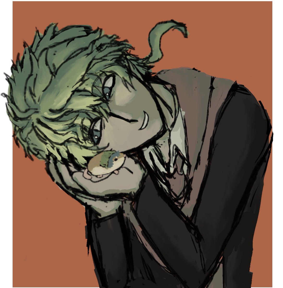 pixelrotz's tweet photo. In my illustration shin is a Duprasi also known as the fat tailed gerbil do Not call him a hamster  thanks https://t.co/4YC44WSo45