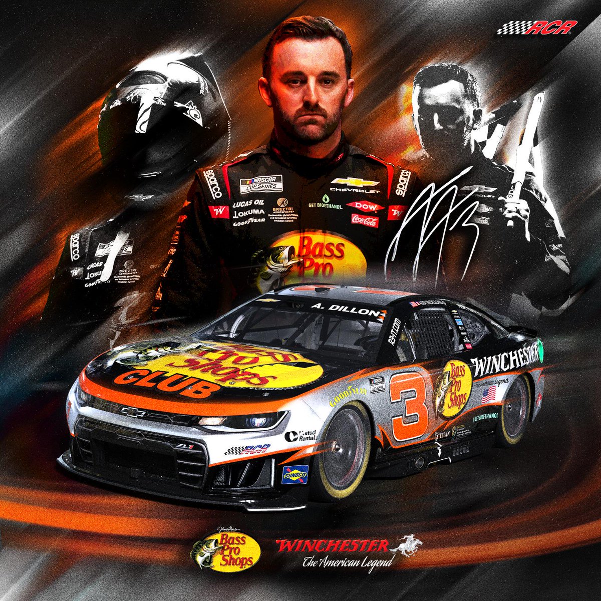 NASCARonReddit's tweet image. .@austindillon3’s 2026 Bass Pro Shops/Winchester Paint Scheme (via u/Dmacthegoat) reddit.com/comments/1qoqk… #NASCAR