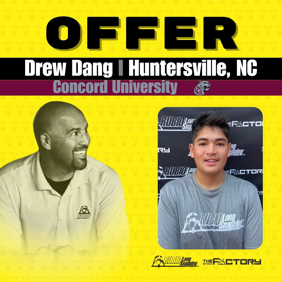 TheChrisRubio's tweet photo. SHOWTIME!!!

Rubio Long Snapper Drew Dang (NC, 2026) has picked up an offer to…

#RubioFamily | #ToeTheLine https://t.co/VNb12wf7of